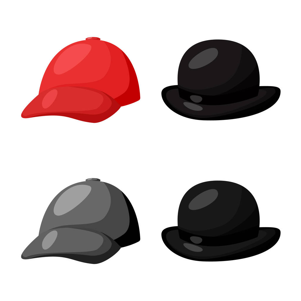 Illustrazione vettoriale del logo dell'abbigliamento e del cappuccio. Set di abbigliamento e berretto stock symbol per web
. - Vettoriali, immagini