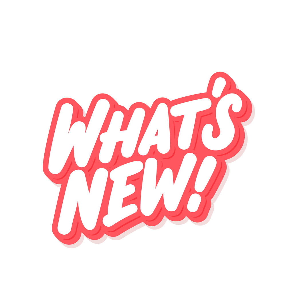 Whats new. Vector lettering banner. - Vector, Image