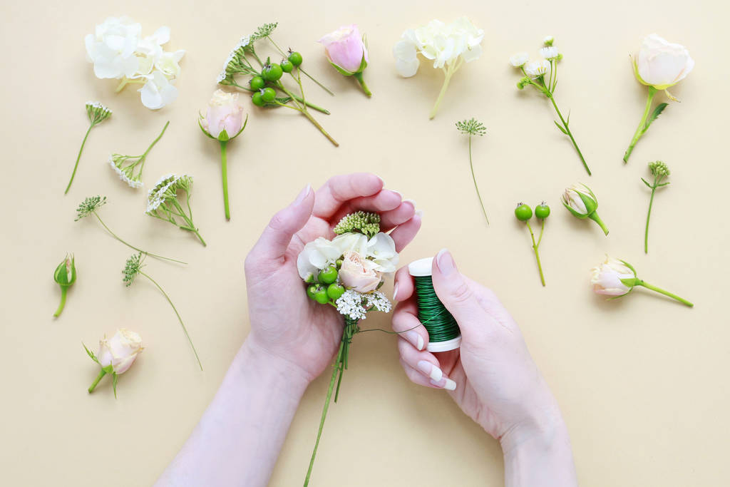 How to make wedding wreath, tutorial.  - Photo, Image