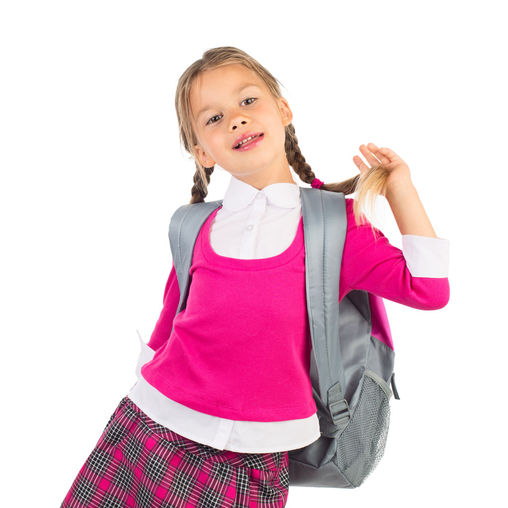 Kleines Mädchen in Schuluniform - Foto, Bild