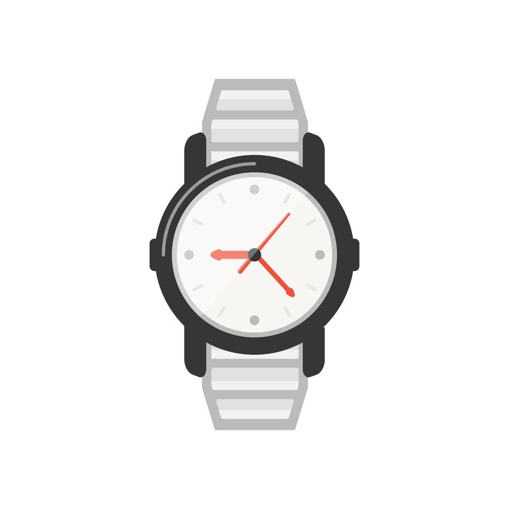 Clásico icono de vector watche. Reloj para hombre de negocios o reloj de moda
. - Vector, Imagen