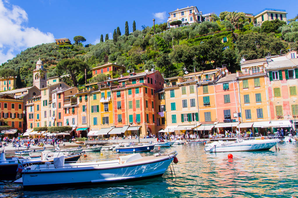 Portofino, egy olasz híres üdülőhely. - Fotó, kép