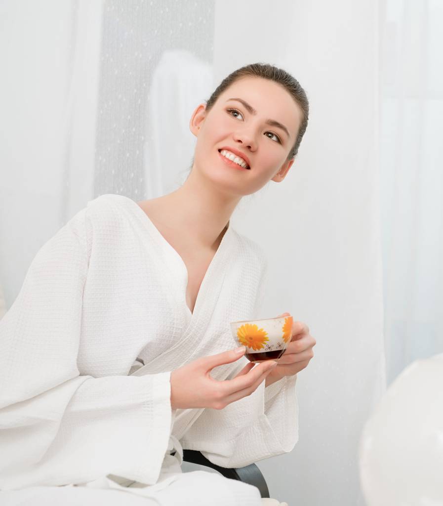 Image of pretty young girls relaxing in spa salon - Photo, Image