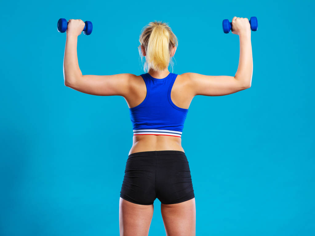 Alkalmas nő emelő súlyzók súlyok - Fotó, kép