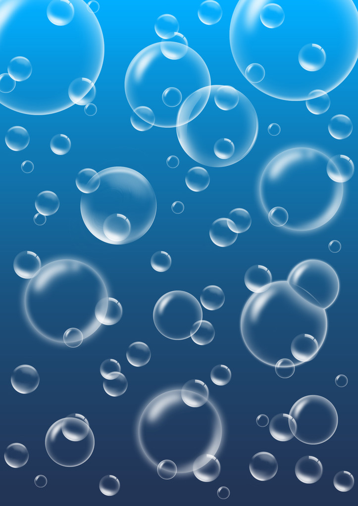 Azul bolhas fundo
 - Foto, Imagem