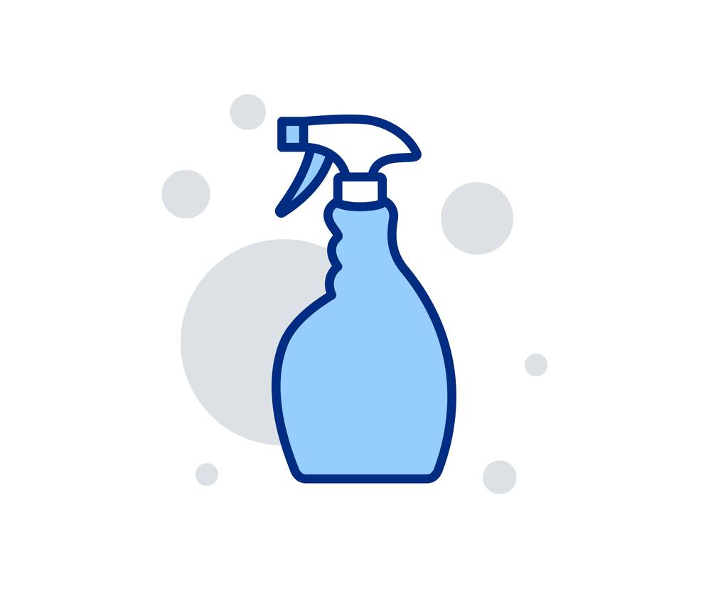 Cleaning spray line icon. Washing liquid. Vector - Vector, Image