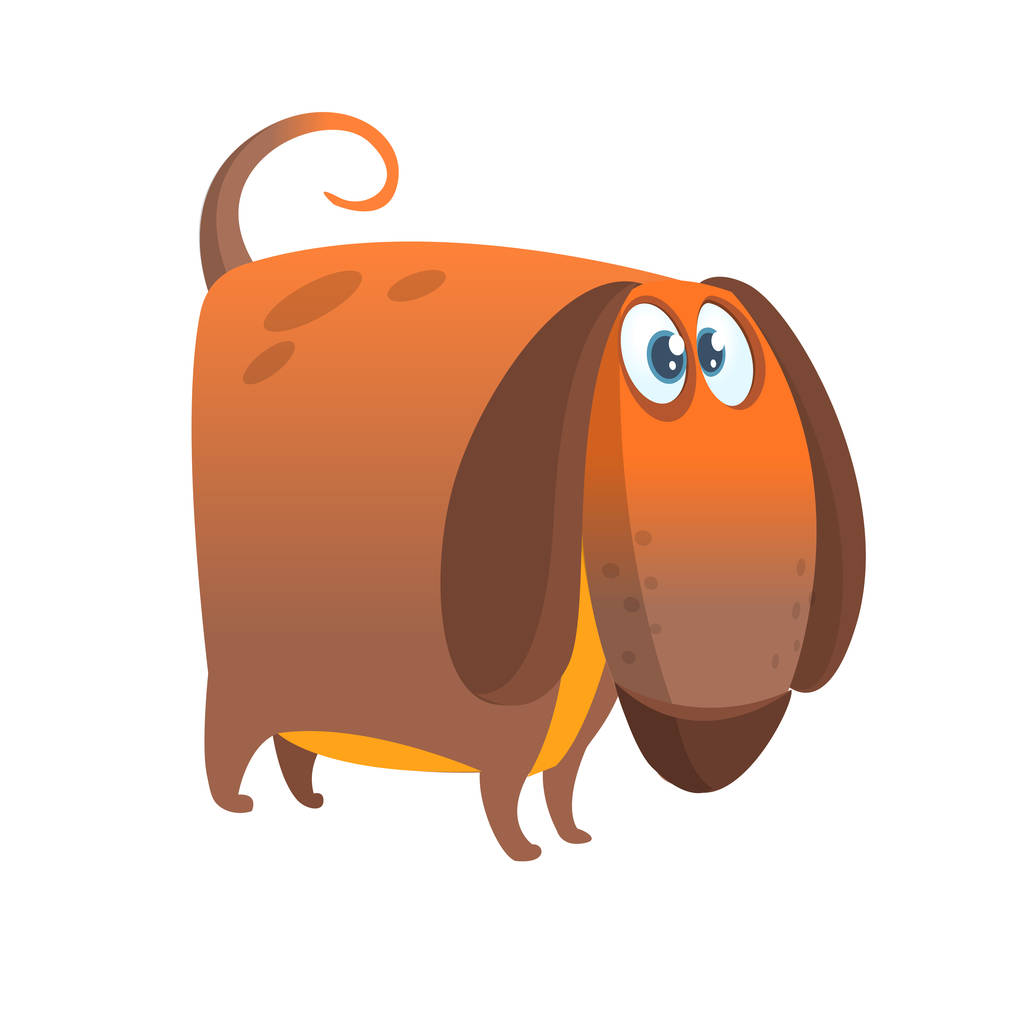 Illustration drôle de dessin animé de chien beagle
 - Vecteur, image