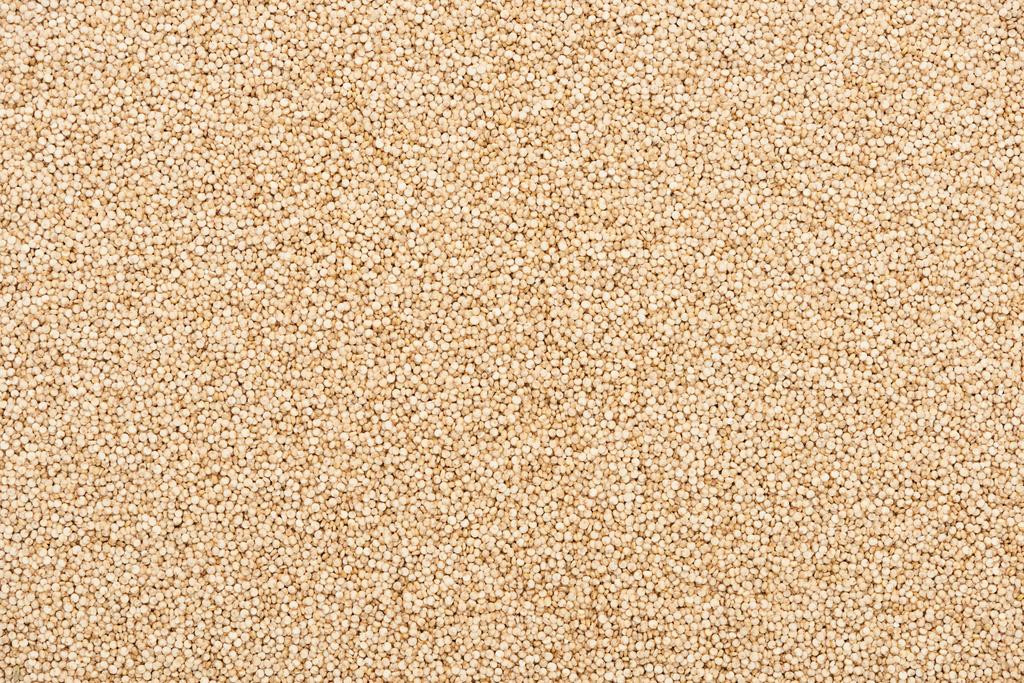 felülnézet a feldolgozatlan fehér quinoa - Fotó, kép