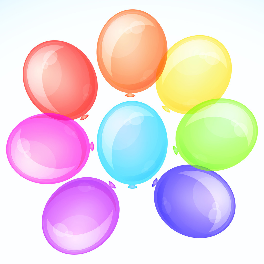 Vektor Hintergrund mit Luftballons. - Vektor, Bild