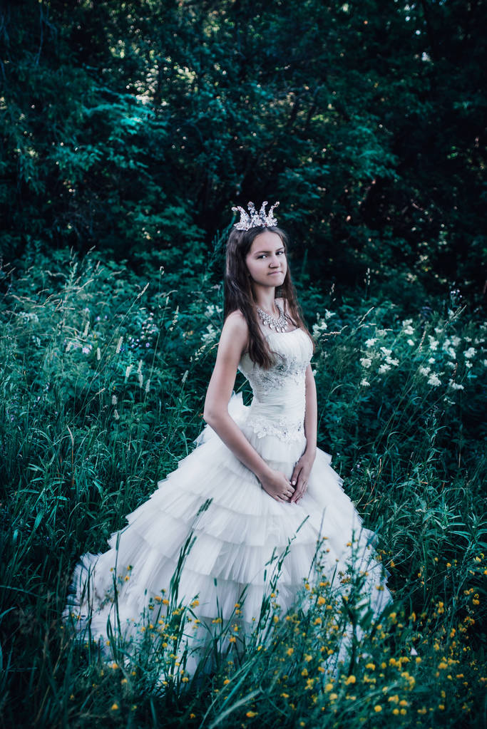 princess in a pine forest - Photo, Image