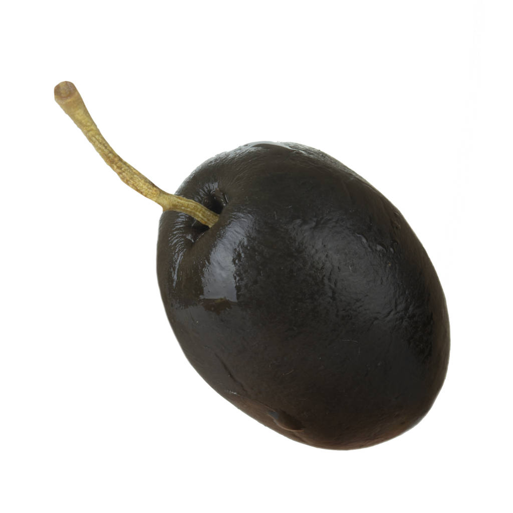 ripe olive isolated on white background, close-up  - Photo, Image