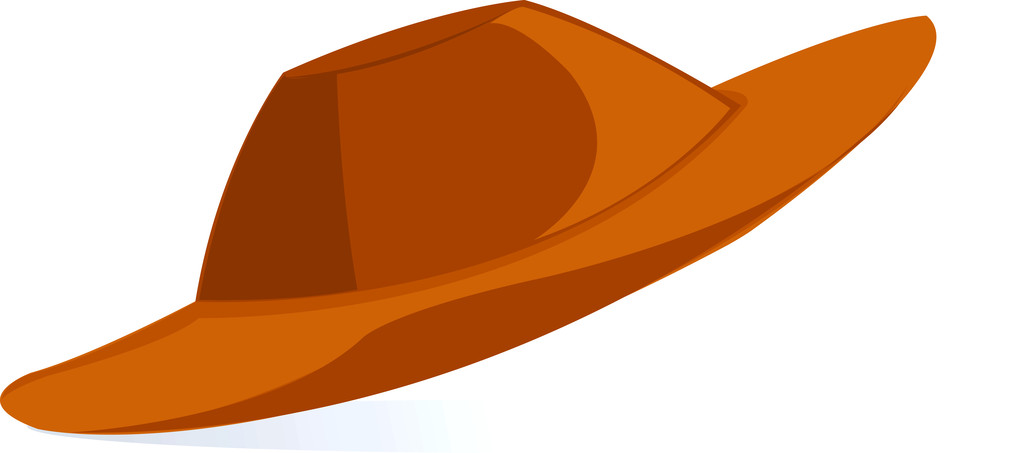 Cowboyhut aus Leder - Vektor, Bild