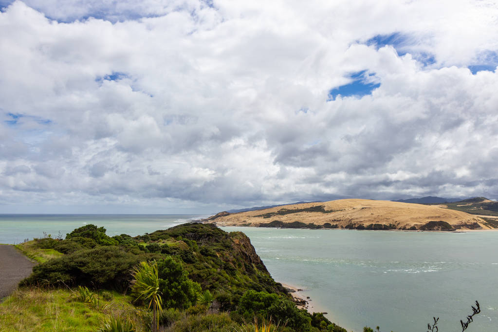 kilátás a nézőpont közelében Opononi, Új-Zéland - Fotó, kép