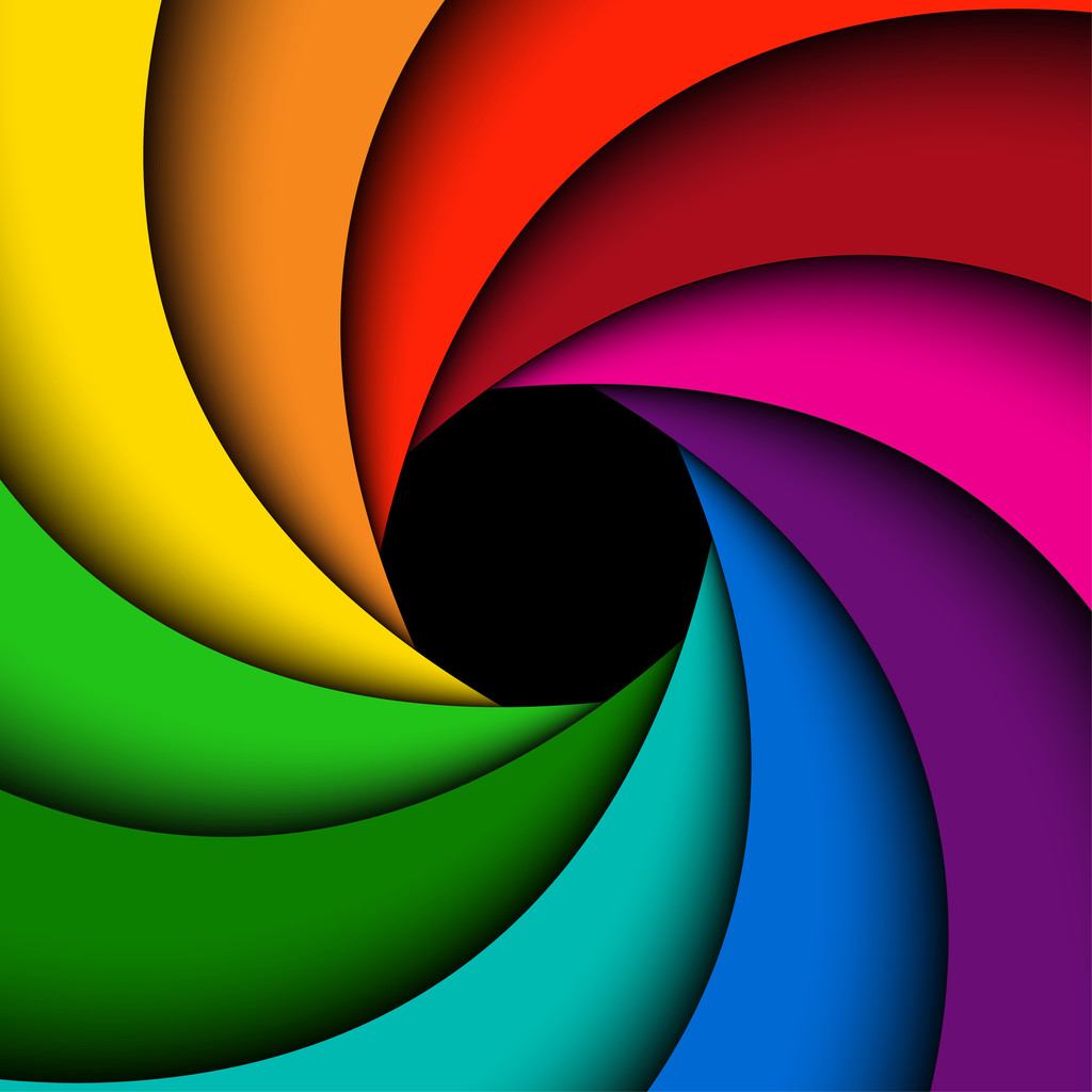 Colorful rainbow swirl, Abstract color background - Vector, Image