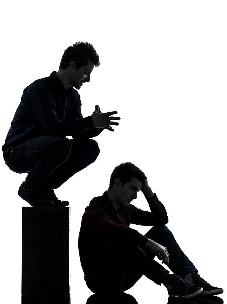 kaksi miestä kaksoisveli ystäviä dominointi skitsofrenia käsite s
 - Valokuva, kuva