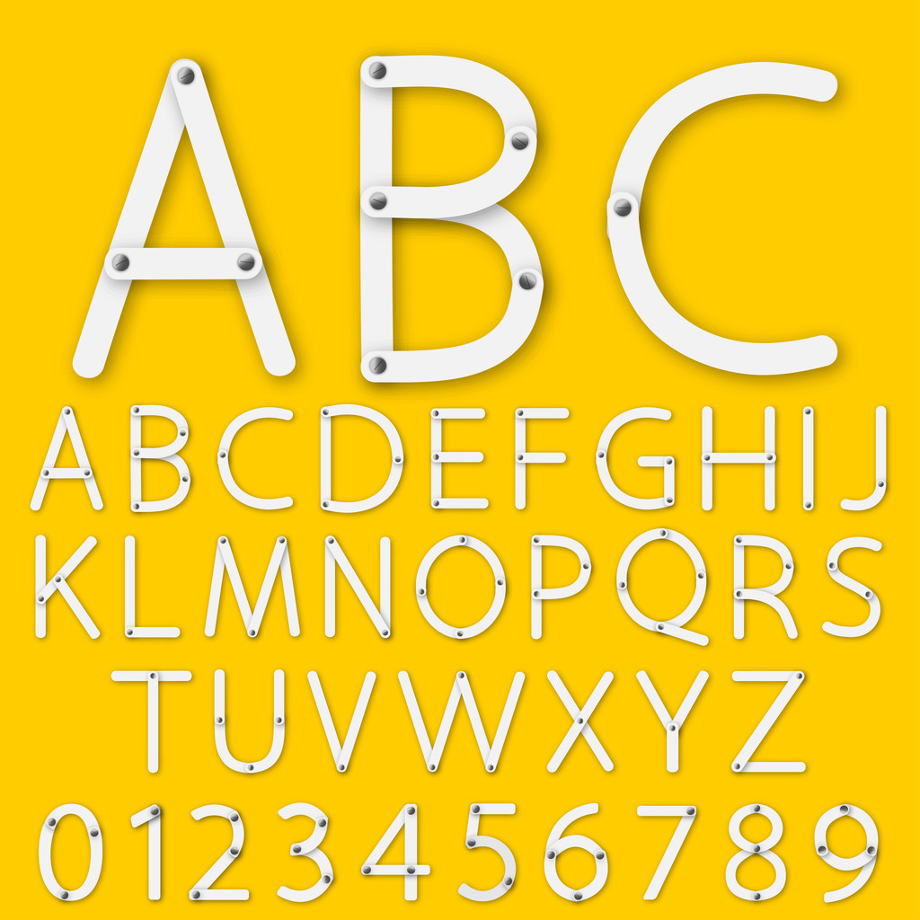 Set of alphabet vector - Vector, Image