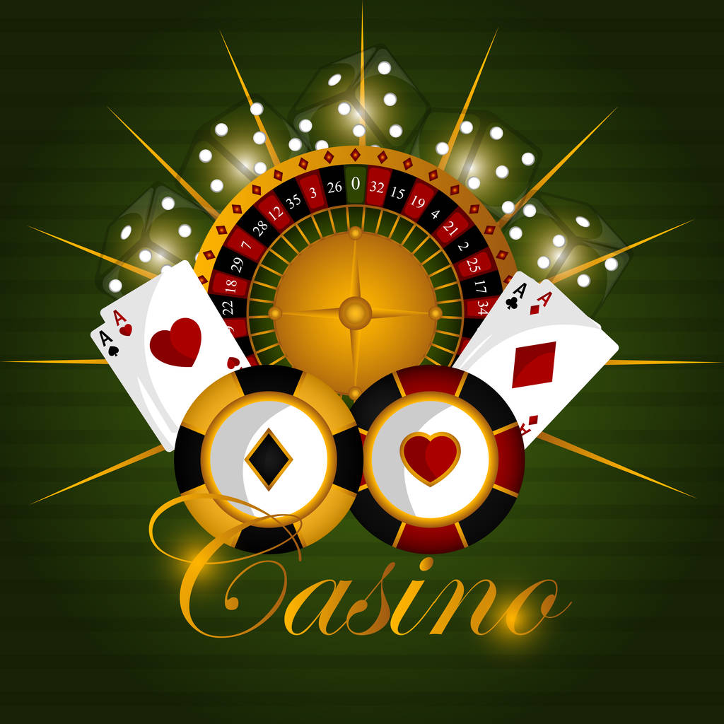 Ilustração do pôster do casino
 - Vetor, Imagem