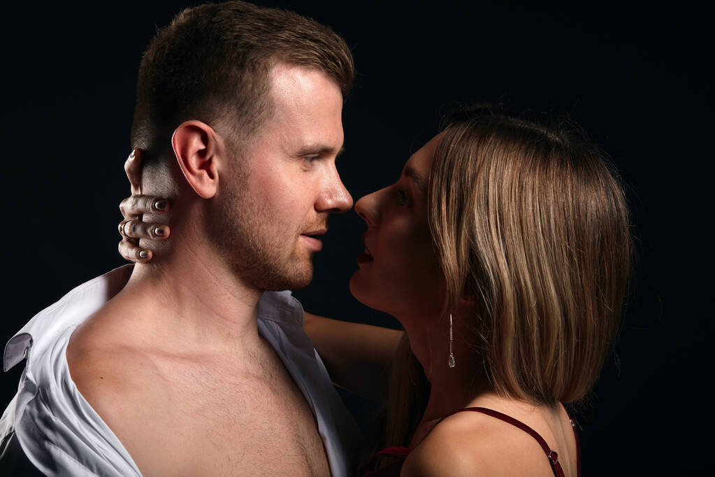 man has passionate affair with good looking woman - Photo, Image