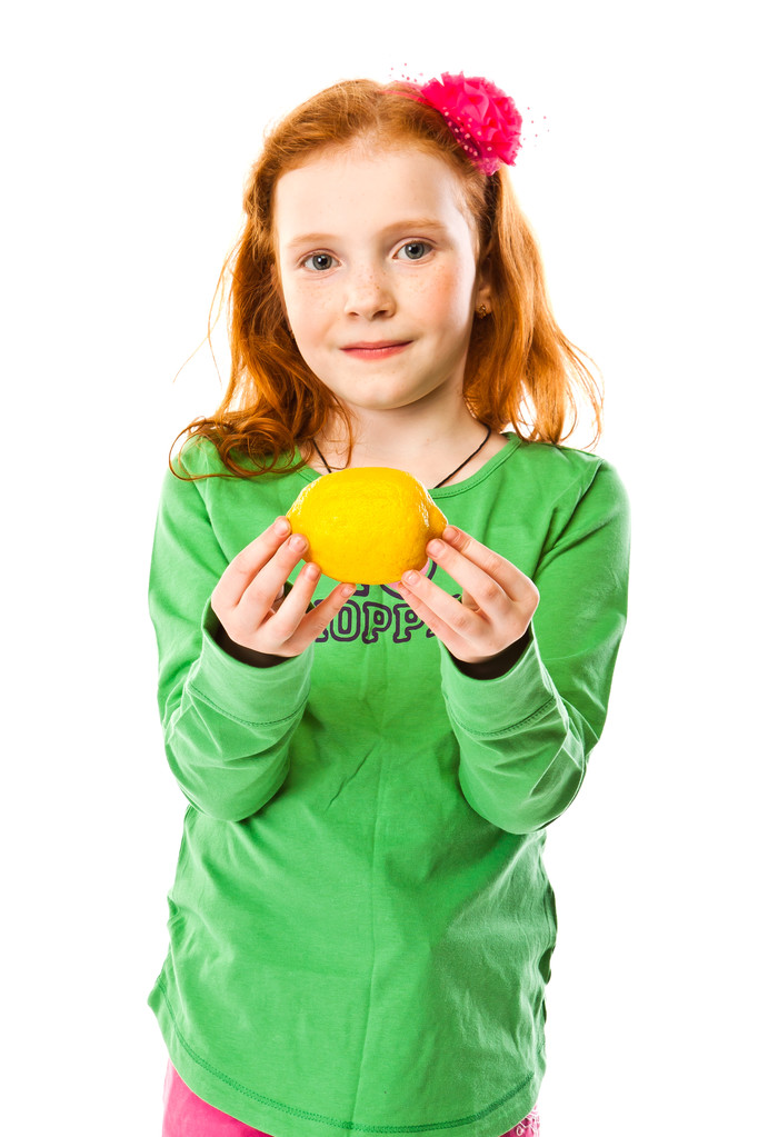 dívka s citronem - Fotografie, Obrázek