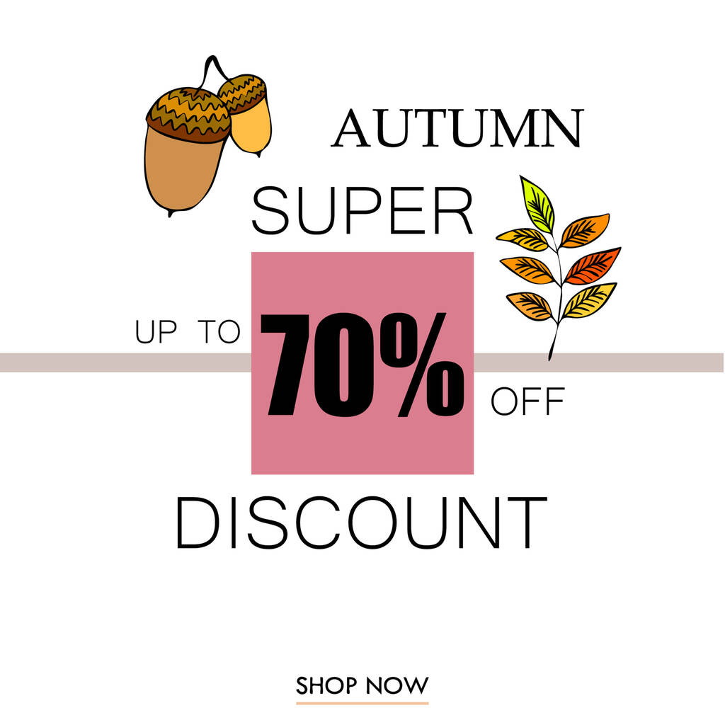 autunno vendita su sfondo colorato
  - Vettoriali, immagini