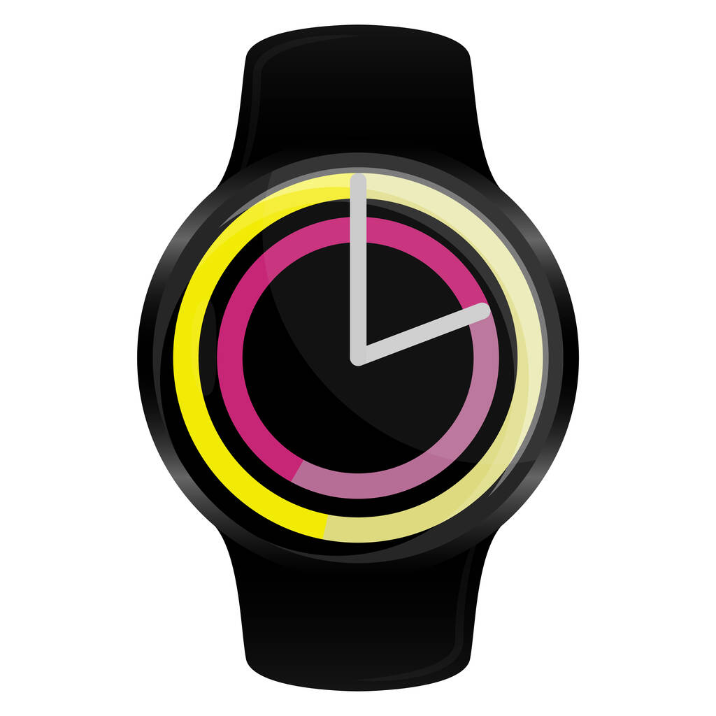Smartwatch image. Digital clock - Vector, Image