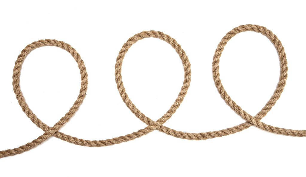 corde ronde isolée sur fond blanc
 - Photo, image