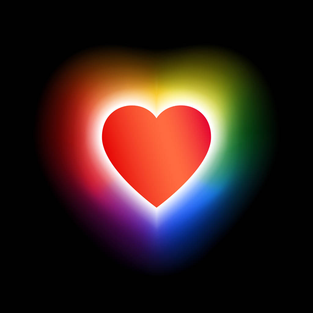 Saliendo icono lgbt - arco iris brillante corazón. Símbolo de libertad de lesbianas, gays, bisexuales, transgénero. Concepto saliendo LGBT - corazón brilla con colores de arco iris lgbtq, camiseta vector ilustración
 - Vector, imagen