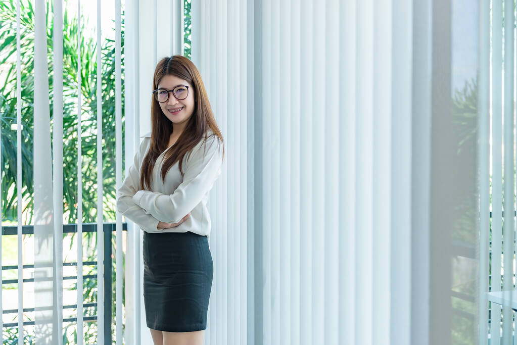Portrait de femme d'affaires asiatique au bureau, Travailler sur le lieu de travail, Thaïlande personnes
 - Photo, image
