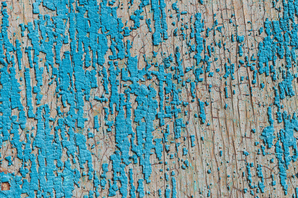 Zaman içinde eski ve soyulmuş boyalar, eski tahtalardan sökülmüş ve ahşap doku çatlamış. Klasik Soyut Grunge Arkaplanı - Fotoğraf, Görsel