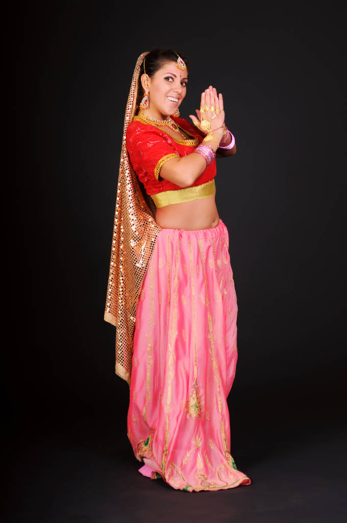 Adult woman poses in traditional indian costume - Photo, Image