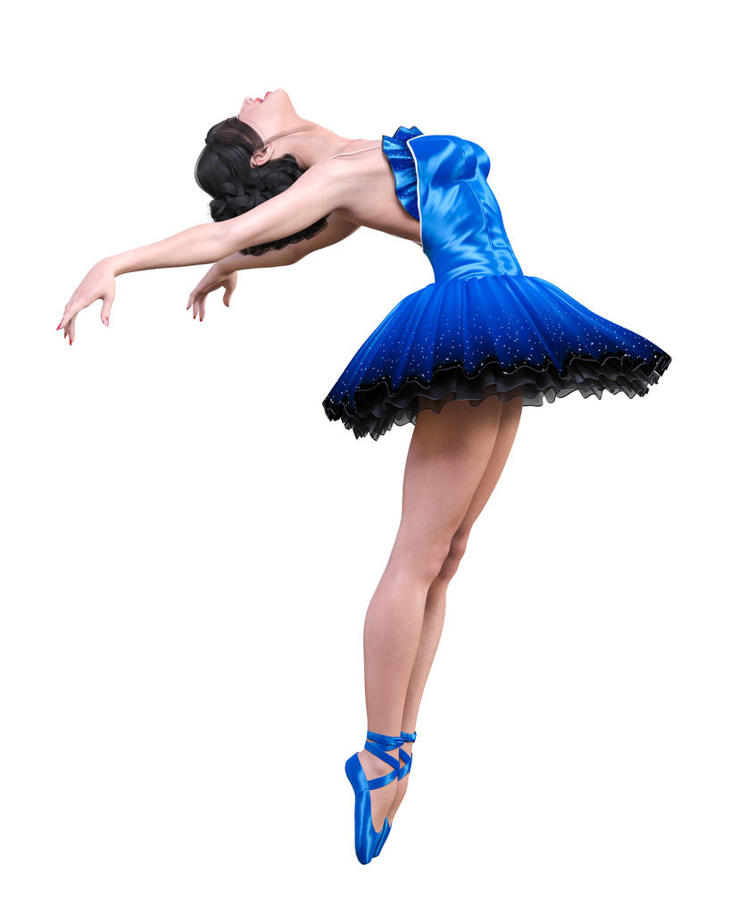 3D balerina in tutu. - Fotó, kép