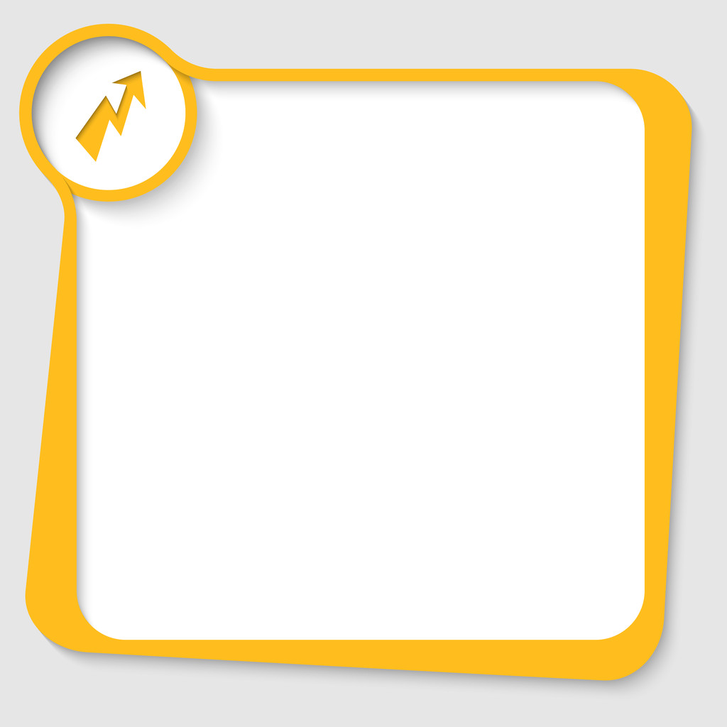 cuadro de texto amarillo con flash
 - Vector, Imagen
