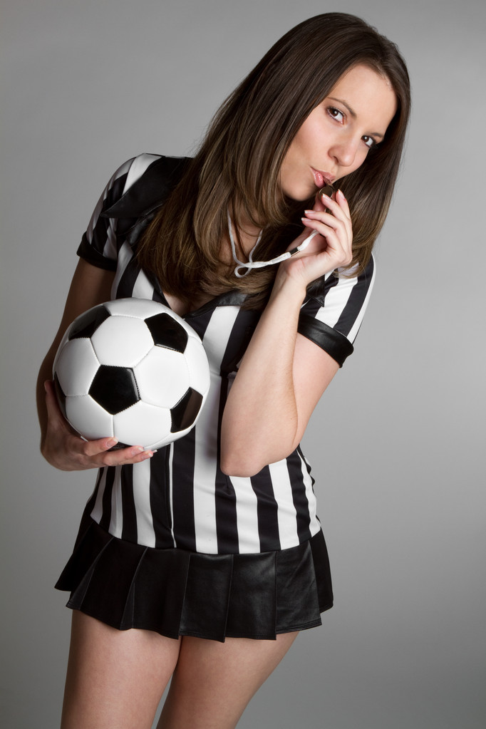 セクシーなサッカーの審判 - 写真・画像