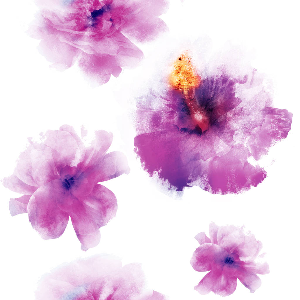 Naadloos patroon met bloemen - Foto, afbeelding