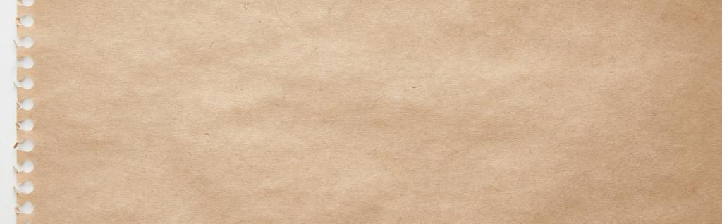 vista superior da textura de papel artesanal vazio, tiro panorâmico
 - Foto, Imagem