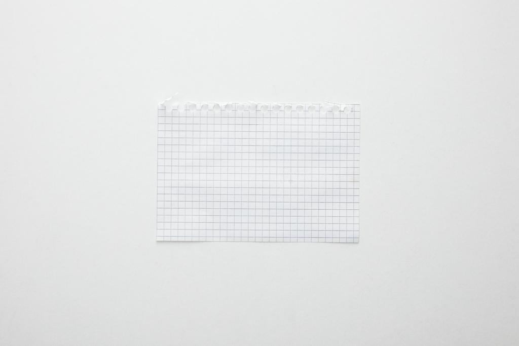 vista superior de papel vazio isolado em branco
 - Foto, Imagem