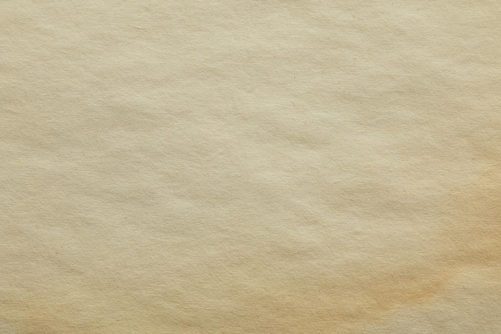 Kopya alanı olan eski bej kağıt dokusunun üst görünümü - Fotoğraf, Görsel