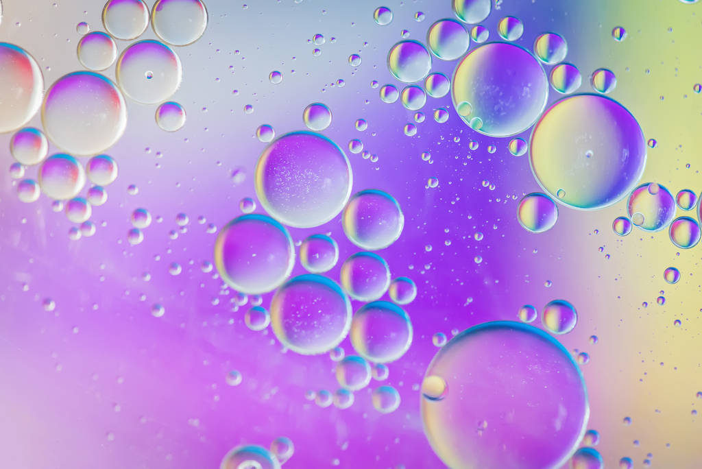 Photo de fond abstraite multicolore déconcentrée à l'huile, à l'eau et au savon
 - Photo, image