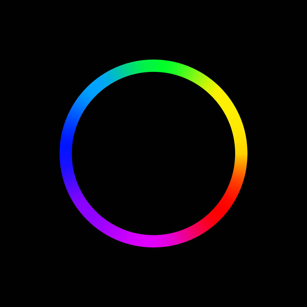 cerchio contorno colorato in sfondo nero
 - Vettoriali, immagini