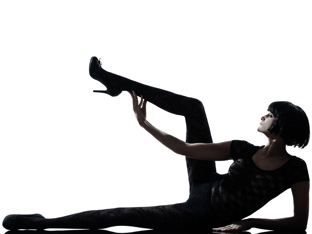 Donna gambe silhouette
 - Foto, immagini