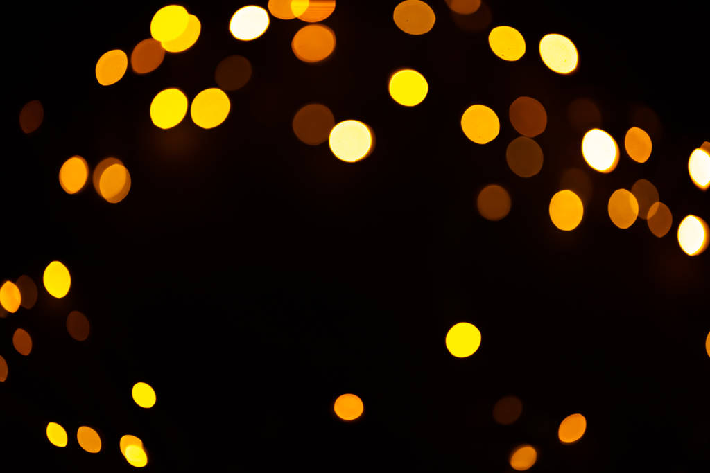 Golden scintille raster fond festif. Bokeh lumières avec illustration effet brillant lumineux. Chevauchement lumineux et scintillant taches fond décoratif. Cercles scintillants abstraits
. - Photo, image