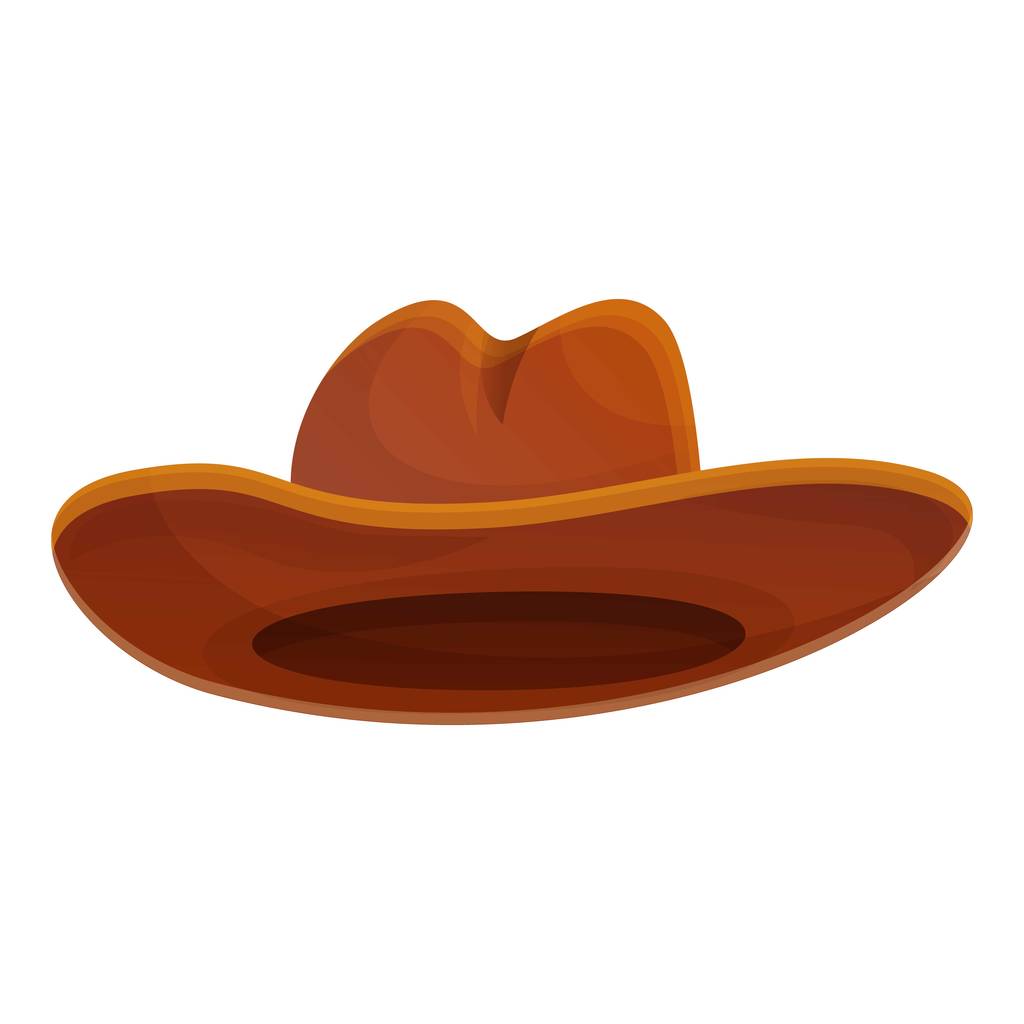 Texas kovboy şapkası ikonu, çizgi film tarzı. - Vektör, Görsel