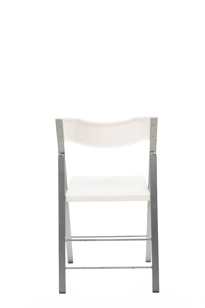 White chair with copy space isolated on white - Photo, Image