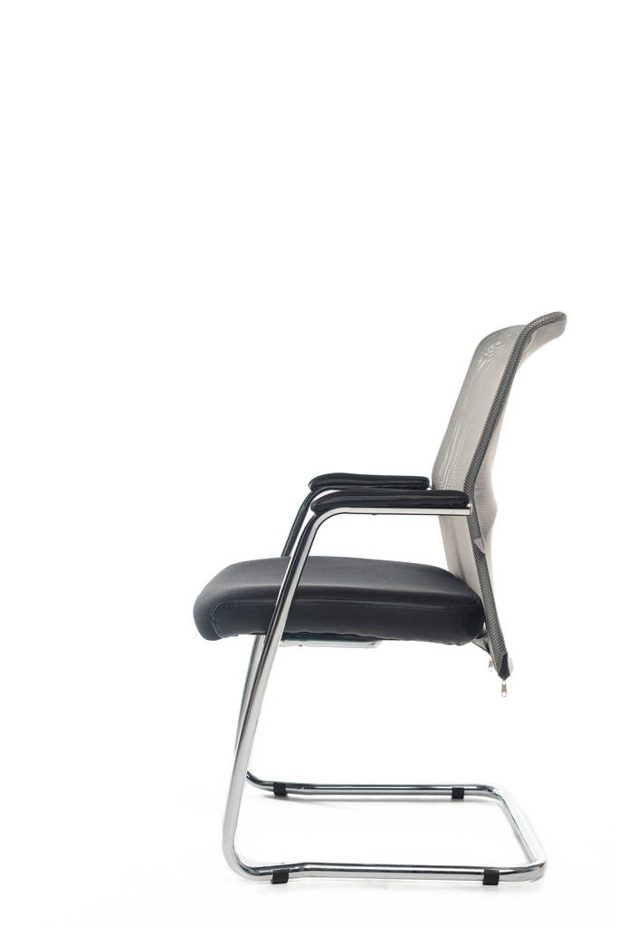 Fekete modern szék elszigetelt fehér - Fotó, kép
