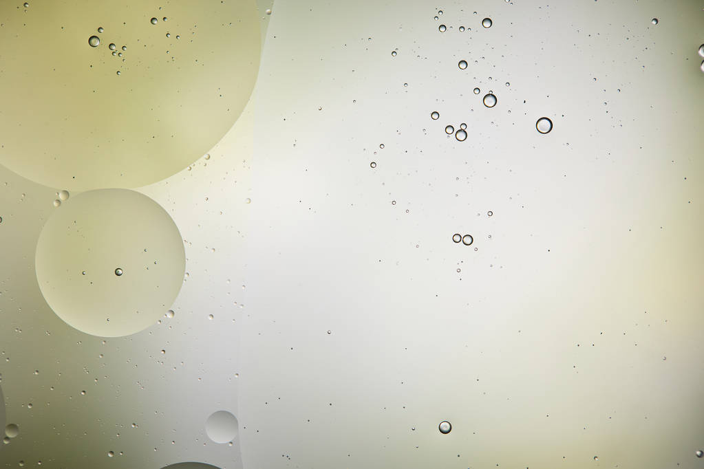 Fundo bonito de água mista e bolhas de óleo na cor verde claro e cinza
 - Foto, Imagem