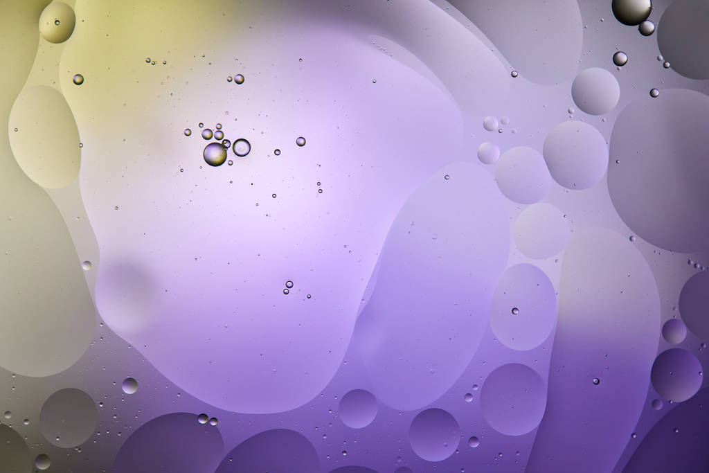 purple and green color abstract background from mixed water and oil - Photo, Image