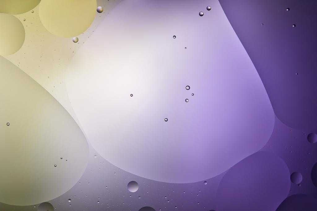 Beautiful purple and green color abstract background from mixed water and oil - Photo, Image