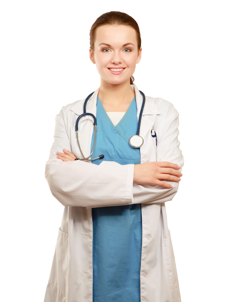 arts vrouw met stethoscoop - Foto, afbeelding