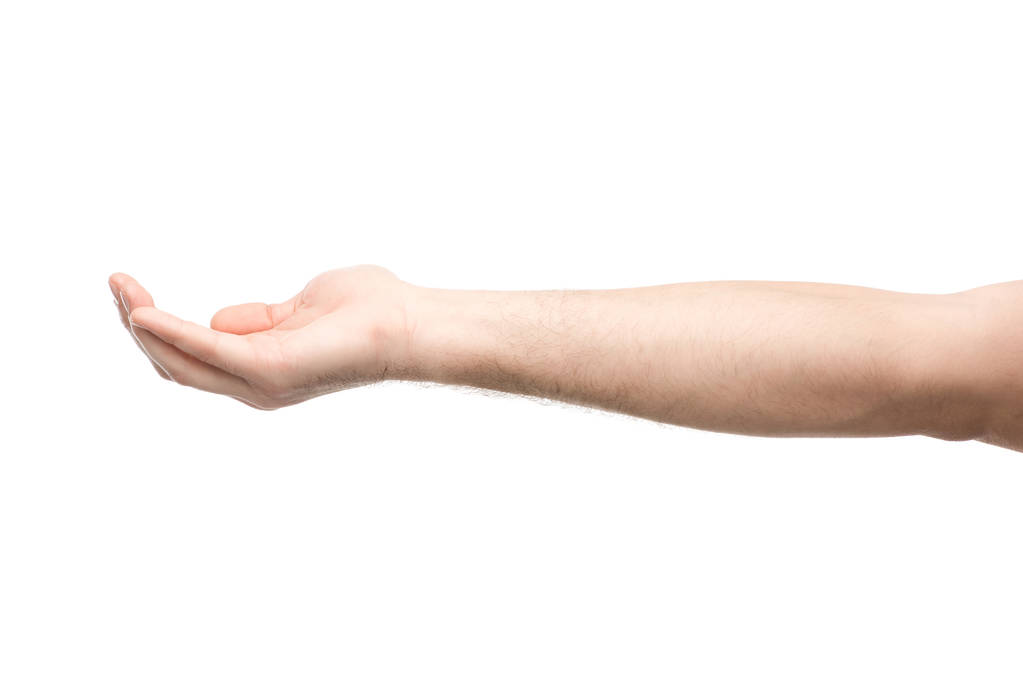 Обрезанный вид человека, указывающего рукой на белого
 - Фото, изображение