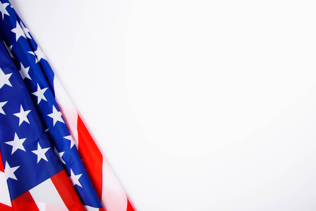 Концепція Дня Президента, плоский вид зверху, Америка Прапор - Фото, зображення